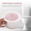 Beavorty Chamber Pot Portable Pee Pot and Urine Bucket with Handle Toilet Urine Pot with Lid Ideal for Emergencies Camping Bedside Hospital or Night Use Urinal Potty Training(8 * 7in) view 3