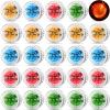 Lenwen 24 Pcs Pulse LED Light up YoYos Responsive YoYo for Kids Beginner with Ball Bearing Axle and LED Lights Trick for Party Games Activities Juggling Gifts, Red Blue Green Yellow view 1