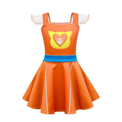 AGRIBAZAAR Short Sleeve Dress Girls Summer Clothes Kids Dresses 3-4 Birthday Party Dress Up Toddler School Wear Child Cute Playwear Summer Skirt Soft Home Wear 3t 4t