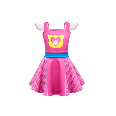 AGRIBAZAAR Flutter Sleeve Dress Daily Clothes Party Dresses Summer Skirt Soft Wear Halloween Outfits