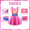 AGRIBAZAAR Flutter Sleeve Dress Daily Clothes Party Dresses Summer Skirt Soft Wear Halloween Outfits view 2
