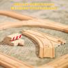 SainSmart Jr. Wooden Train Track 52 PCS, Track Expansion Compatible with All Major Brands Toddler Railway Toy Train Set Boys Train Set 3+ view 4