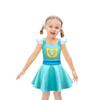AGRIBAZAAR Girl Flutter Sleeve Dress Daily Clothes Party Dresses Summer Skirt Soft Wear Halloween Outfits view 1