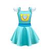 AGRIBAZAAR Girl Flutter Sleeve Dress Daily Clothes Party Dresses Summer Skirt Soft Wear Halloween Outfits view 2