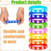 Gejoy 200 Pcs Paw Print Rubber Bracelets Multicolor Silicone Stretch Wristbands for Birthday Party Supplies(Multicolor) view 3