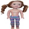 Colorful Striped Leggings for 14.5 inch Wellie Wisher Dolls American Handmade by Doll Clothes Sew Beautiful view 1