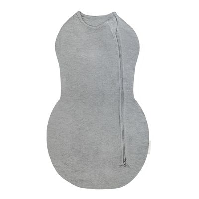 Happiest Baby Sleepea Comforter Swaddle - 100% Organic Cotton Baby Swaddle Blanket - Doctor Designed Promotes Healthy Hip Development (Graphite, Small)