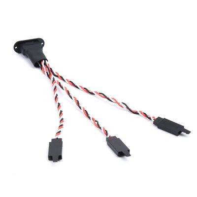 RC helicopter aircraft parts For MPX 1 Pair 8Pin Golden Plated Connector Multi-Wires W/ Servo Extension Plug Male Female 2/3 Wires For RC Model Glider Airplanes Replaceable accessories ( Color : 3 Cab