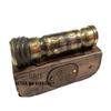 Antique Brass Kaleidoscope with Leather Cover/Gilbert & Sons Nautical Kaleidoscope/Pocket Kaleidoscope Birthday Gift, Toy for Children by Better Buy Handicraft view 2