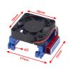 Artemisia Cooling Fan Heatsink High Velocity Aluminum Radiator Compatible with Traxxas Velineon VXL-3S ESC303T06 Slash 4X4 2WD RC Car Repair Parts view 3