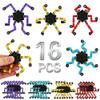 16 Pack Fidget Spinners Deformable Stress Relief Sensory Toy Robot Spinner DIY Mechanical Spiral Twister Creative Chain Gyro Toy for Goodie Bag Stuffers Party Favors Gift Prizes Novely Anxiety Toys view 1