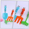 1 Set Caterpillar Tools Playset Tools for Caterpillar Toy Garden Toy Garden Tools for Planting Transplant Trowel Gardening Trowel Gardening Playset Iron view 2
