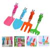 1 Set Caterpillar Tools Playset Tools for Caterpillar Toy Garden Toy Garden Tools for Planting Transplant Trowel Gardening Trowel Gardening Playset Iron view 4