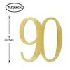 Gold Glitter 90th Birthday Centerpiece Sticks, 12-Pack Number 90 Table Topper Anniversary Party Decorations view 2