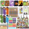 30 Pack Halloween Party Favors Stationery Set for Kids Classroom, 240+ piece Halloween Goodie Bags Fillers Bulk for Trick or Treat Gift with Pencil, Eraser, Notebooks, Stamper, Rulers, Sticker.. view 1