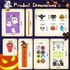 30 Pack Halloween Party Favors Stationery Set for Kids Classroom, 240+ piece Halloween Goodie Bags Fillers Bulk for Trick or Treat Gift with Pencil, Eraser, Notebooks, Stamper, Rulers, Sticker.. view 3