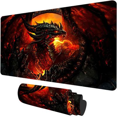 MTG Playmat 23.6x13.7 inches Ultra Pro Dragon Playmat Board Game Play Mat for TCG CCG Card Game Mats Mousepad Deck Playmat Computer Desk Mat
