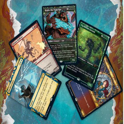 MTG Decks & More Magic: The Gathering Secret Lair Collectible Card: Showcase: March of the Machine Vol. 3 (Halo Foil) - 5 Cards