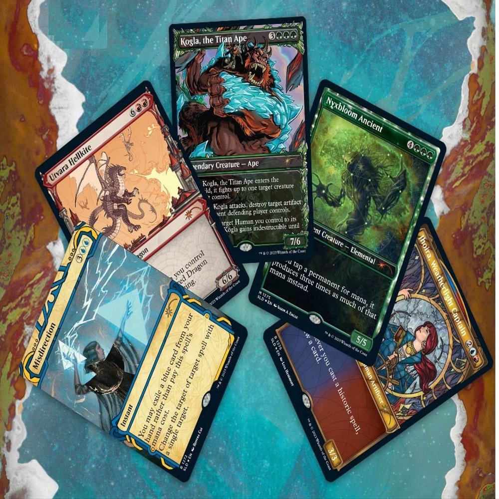MTG Decks & More Magic: The Gathering Secret Lair Collectible Card: Showcase: March of the Machine Vol. 3 (Halo Foil) - 5 Cards