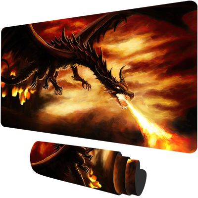 MTG Playmat 23.6x13.7 inches Ultra Pro Dragon Playmat Board Game Play Mat for TCG CCG Card Game Mats Mousepad Deck Playmat Computer Desk Mat