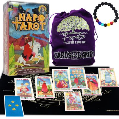 Fapeto more than a simple name Bundles Tarot and Oracles, Cards Decks for Fortune Telling & Chakras (Napo Tarot)