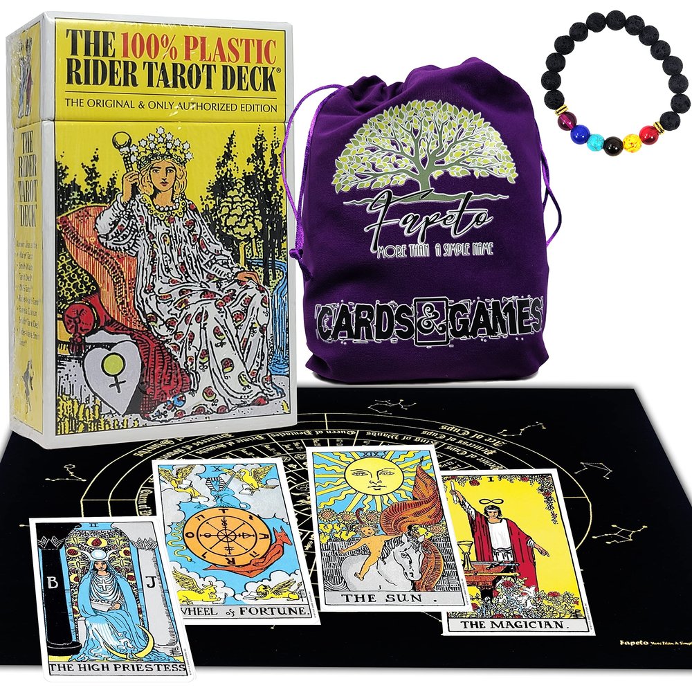 Fapeto more than a simple name Bundles Tarot and Oracles, Cards Decks for Fortune Telling & Chakras (PlasticRider Tarot Deck)