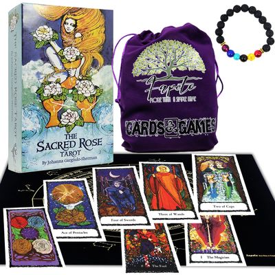 Fapeto more than a simple name Bundles Tarot and Oracles, Cards Decks for Fortune Telling & Chakras (SacredRose Tarot Deck)