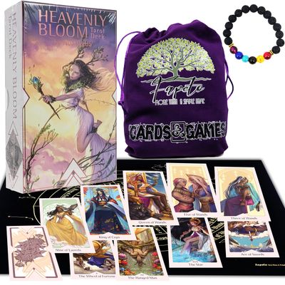 Fapeto more than a simple name Bundles Tarot and Oracles, Cards Decks for Fortune Telling & Chakras (HeavenlyBloom Tarot Deck)