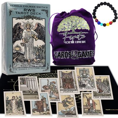 Fapeto more than a simple name Bundles Tarot and Oracles, Cards Decks for Fortune Telling & Chakras (R W S Tarot Deck)