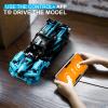 28C STEM Remote Control Car Building Kit Toys for Kids Age 8-12 with 2in1 STEM Robots Building Set Remote & APP Controlled Car/Robot, RC Car Toy Set for Boys Girls 466 Pcs (Dark Cyan) view 3