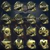 2022 Rio Major, 2021 Antwerp csgo Print Set Peripheral Stickers, Titan Holographic Stickers (2022 Rio Gold Stickers 1 Set of 16) view 1