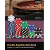 Comie Poker Chips with Numbers,500PCS Poker Chip Set with Aluminum Travel Case,11.5 Gram Poker Set for Texas Holdem Blackjack Gambling. view 2