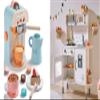Play-Kitchen-for-Kids with 18 Pcs Toy Food & Kids Coffee Maker Wooden Kitchen Toys - 17Pcs Toy Coffee Maker Playset view 1
