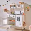 Play-Kitchen-for-Kids with 18 Pcs Toy Food & Kids Coffee Maker Wooden Kitchen Toys - 17Pcs Toy Coffee Maker Playset view 2
