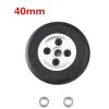 ZHIPAIJI Airplane Rubber Wheel, 1 pc Rubber Wheel with Aluminum Hub Dia 40/45/50/55 /60 Airplane Electric Retract Landing Turbojet for Airplane Plane Model Accessories Spare Part (Color : 40mm 1pc) view 2