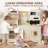 Tiny Land New Modern Play Kitchen for Kids & Kids Coffee Maker Wooden Kit, Toy Kitchen Set with Plenty of Play Features, Gift for Ages 3+ view 4