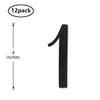 Black Glitter 1st Birthday Centerpiece Sticks, 12-Pack Number 1 Table Topper Anniversary Party Decorations view 2