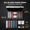 HEITOK 300-Piece Numbered Poker Chip Set  11.5g Heavyweight Casino Style Chips with Denominations  Complete Texas Holdem Kit with Aluminum Case, Decks & Dice for Beginners & Family Game Night view 2