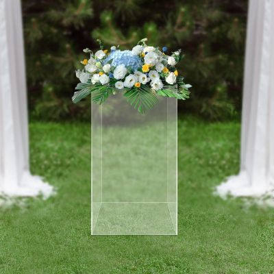 Hteedy Large Clear Acrylic Display Case for Collectibles Dustproof Showcase Plastic Box Protection for Action Figures Toys 30*30*60cm(11.8x11.8x23.6inch; 30x30x60cm)