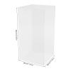 Hteedy Large Clear Acrylic Display Case for Collectibles Dustproof Showcase Plastic Box Protection for Action Figures Toys 30*30*60cm(11.8x11.8x23.6inch; 30x30x60cm) view 2
