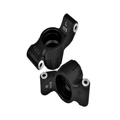 Aluminum 7075-T6 Rear Stub Axle Carriers for Traxxas 1:10 4WD MAXX 89076-4 / 4WD MAXX with WideMAXX 89086-4/1:8 4WD Maxx Slash 6S 102076-4 Upgrades - Black