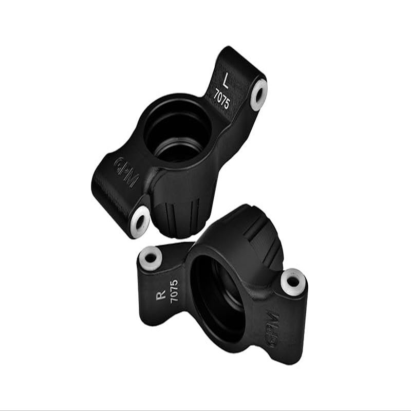 Aluminum 7075-T6 Rear Stub Axle Carriers for Traxxas 1:10 4WD MAXX 89076-4 / 4WD MAXX with WideMAXX 89086-4/1:8 4WD Maxx Slash 6S 102076-4 Upgrades - Black