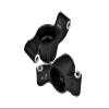 Aluminum 7075-T6 Rear Stub Axle Carriers for Traxxas 1:10 4WD MAXX 89076-4 / 4WD MAXX with WideMAXX 89086-4/1:8 4WD Maxx Slash 6S 102076-4 Upgrades - Black view 1
