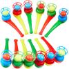 Liliful 50 Pcs Ball Blowing Toy Floating Blow Pipe Balls Stress Reliever Floating Balls Balance Blowing Toy for Birthday Party Balance Game Favors Gift Bag Stuffers Random Color view 1