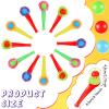 Liliful 50 Pcs Ball Blowing Toy Floating Blow Pipe Balls Stress Reliever Floating Balls Balance Blowing Toy for Birthday Party Balance Game Favors Gift Bag Stuffers Random Color view 2