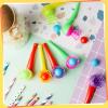 Liliful 50 Pcs Ball Blowing Toy Floating Blow Pipe Balls Stress Reliever Floating Balls Balance Blowing Toy for Birthday Party Balance Game Favors Gift Bag Stuffers Random Color view 4
