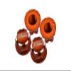 Aluminum 7075-T6 Wheel Lock for Traxxas 1:10 E-Revo 2.0 VXL-86086-4 / Maxx with WideMAXX-89086-4/1:8 4WD Sledge-95076-4 Monster Truck Upgrades - Orange view 1