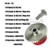 Rcarmumb Upgrades Part for 1/10 Granite/Senton/Vorteks/Big Rock 3S BLX,1/10 Outcast/Kraton 4S BLX 4X4,1/8 Vendetta/Typhon 3s blxSteel 37T Main Gear & Differential Case & Input Gear 13T,Red view 2