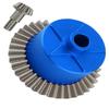 Rcarmumb Upgrades Part for 1/10 Granite/Senton/Vorteks/Big Rock 3S BLX,1/10 Outcast/Kraton 4S BLX 4X4,1/8 Vendetta/Typhon 3s blxSteel 37T Main Gear & Differential Case & Input Gear 13T,Blue view 1