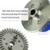 Rcarmumb Upgrades Part for 1/10 Granite/Senton/Vorteks/Big Rock 3S BLX,1/10 Outcast/Kraton 4S BLX 4X4,1/8 Vendetta/Typhon 3s blxSteel 37T Main Gear & Differential Case & Input Gear 13T,Blue view 4